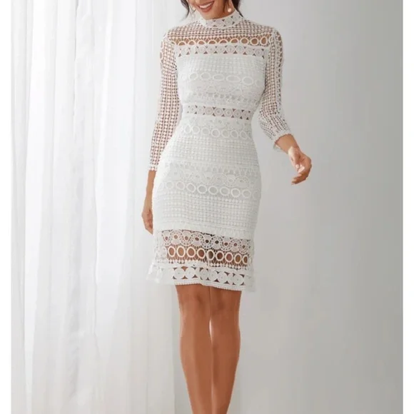 lace and beads fiona dress Fiona Lace Dress (coastal blue) 12-14Y